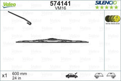 Front Wiper Blade Arm & Blade 1 Side, Valeo 574141, fits BMW, Mercedes-Benz & VW