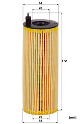 Engine Oil Filter HU721/5X - BMW Diesel 2.0 & 3.0 (MANN-FILTER)