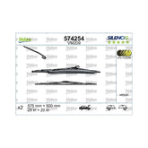 WIPER BLADE R/H, 574254, Valeo Service