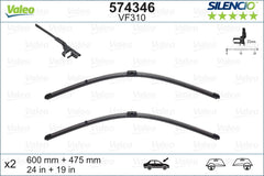 Front Wiper Blade Set For Audi A3, VW Golf/Jetta, Touran & Caddy