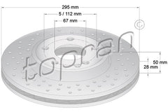 Brake Disc Front Fits Mercedes-Benz Aclass,Bclass, Glaclass,W176, W242, W246,X15