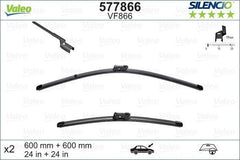 Front Wiper Blade Set For Mercedes C-Class, Cls, E-Class 2009 On