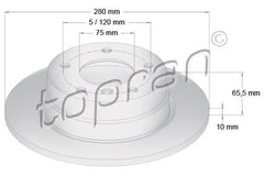 Brake Disc - Rear, 34216764647