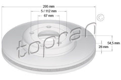 Front Rotors A2114210812 Fits Mercedes E200 E220 E230 E240T E270 E280 320 350