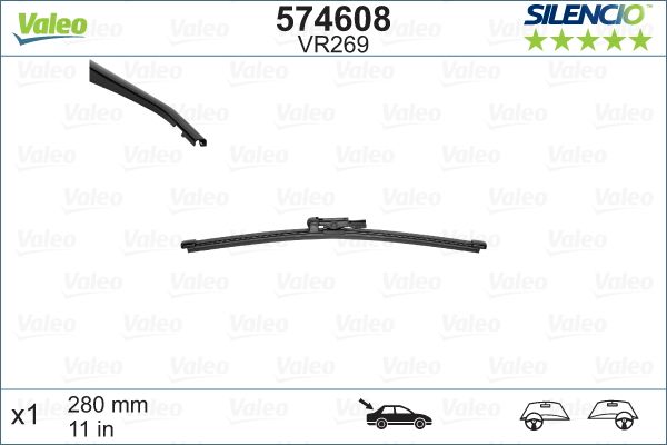 Rear Wiper Blades For BMW 1 Series 2004 To 2011