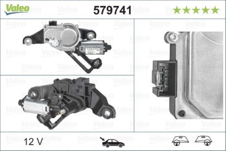 Tailgate Wiper Motor 67637199569, fits BMW 1 Series 2003 - 2013