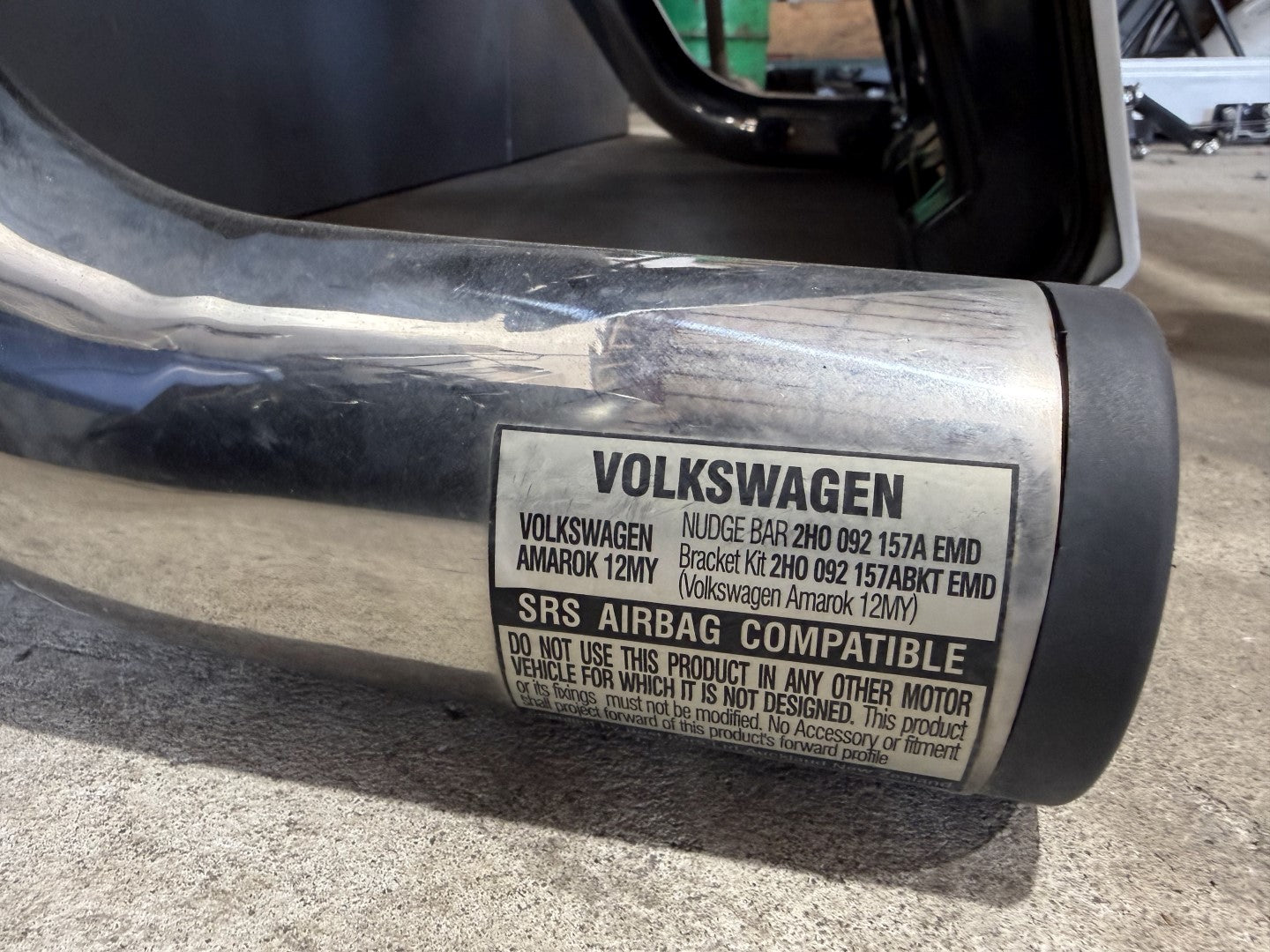 VW Amarok - Nudge/Bull Bar - Genuine Chrome
