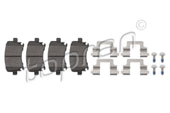 Brake Pads - Rear, Fits Audi, Volkswagen, Seat & Skoda 2004 To 2021 - 1K0698451K