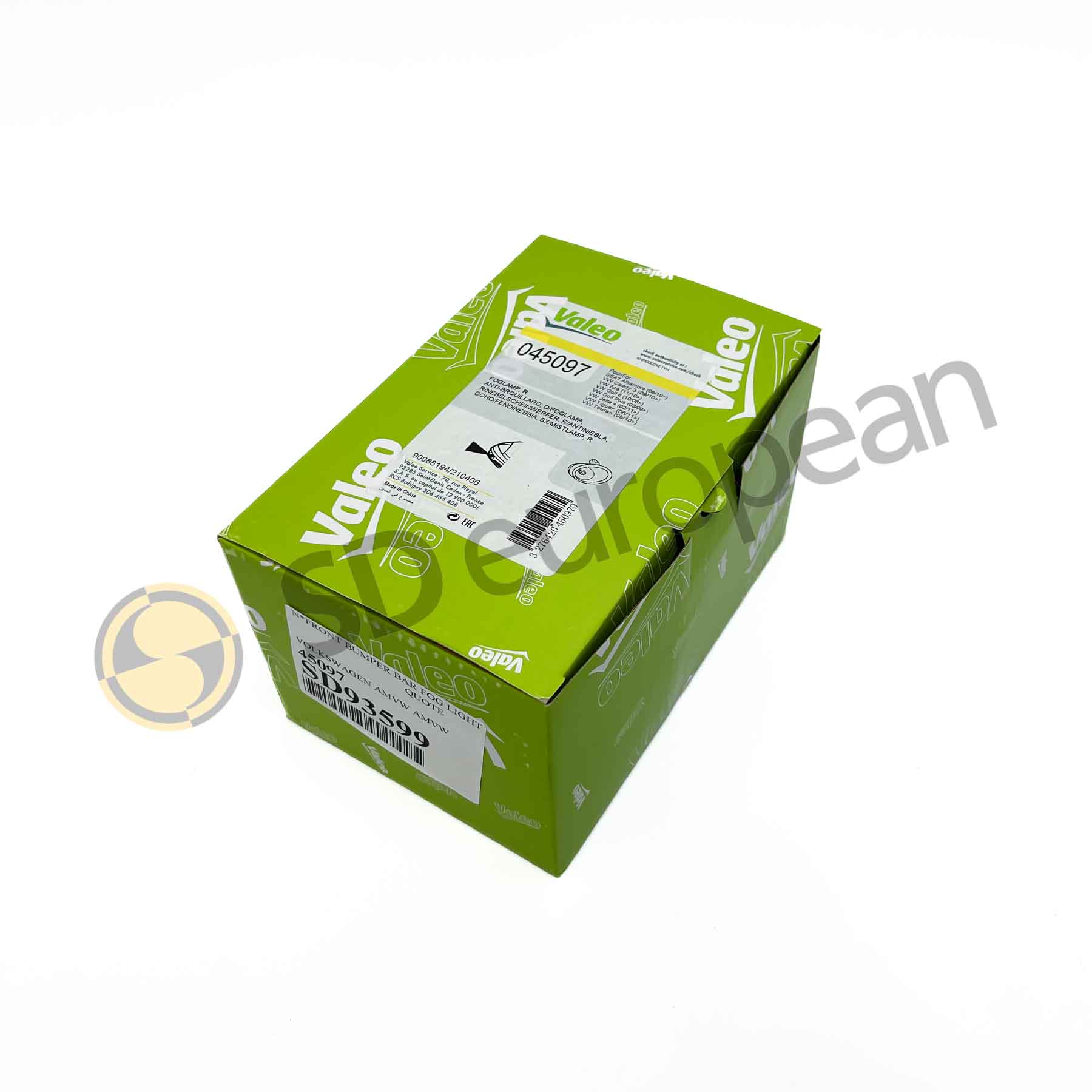 New Genuine Right Front Fog Light, VW Golf, Tiguan, Caddy, Jetta