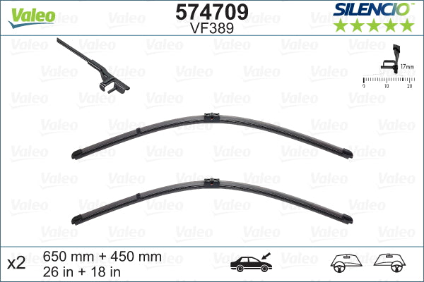 Front Wiper Blade Set For BMW 5 Series F10 & 7 Series F01