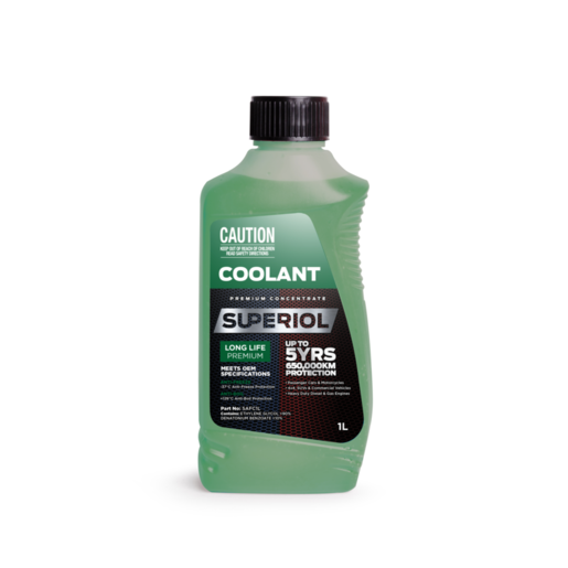 Antifreeze Coolant - Green - Concentrate 1L
