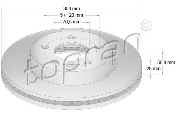Brake Disc Front 114 024