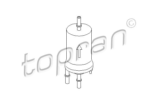 Audi / VW / Skoda Petrol Fuel Filter - 1K0201051K