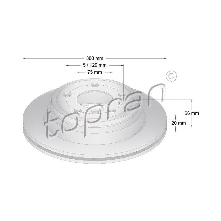 Rear Brake Disc – BMW 3 Series F30/F31/F34, 4 Series F32/F33/F36 (34216864900)