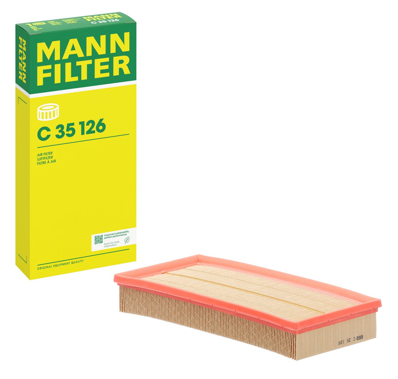 Air Filter C35126 - Land Rover Range Rover / Sport / Discovery (MANN-FILTER)