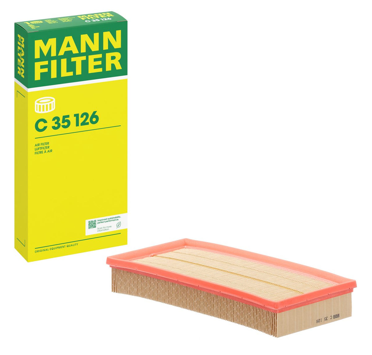 Air Filter C35126 - Land Rover Range Rover / Sport / Discovery (MANN-FILTER)