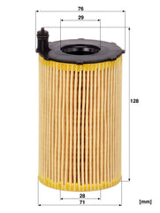 Engine Oil Filter Insert HU8005Z - Audi/VW/Porsche 3.0 TDI (MANN-FILTER)