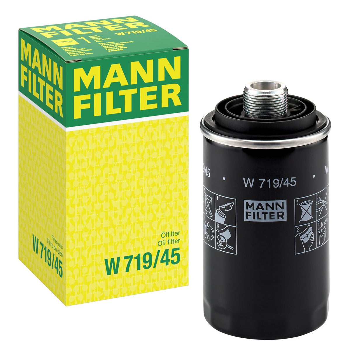 Engine Oil Filter W719/45 - Audi / Skoda / Volkswagen (MANN-FILTER)