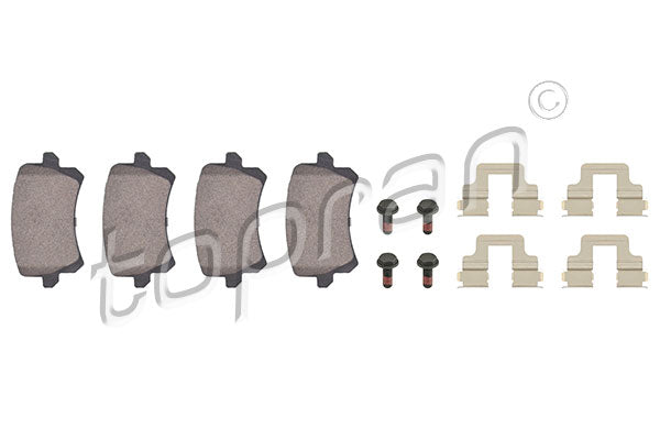 Brake Pads - Rear, 3Aa698451 Fits VW Passat, Eos, Tiguan, Audi A3 A6 Q3, Tt Rs3