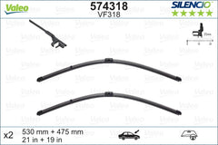 Front Wiper Blade Set For VW Golf Mk4 & VW Polo 9N