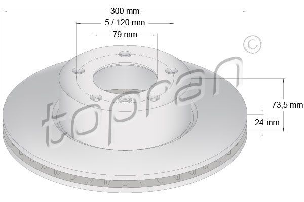 Front Brake Disc - Fits BMW 1 Series, 3 Series