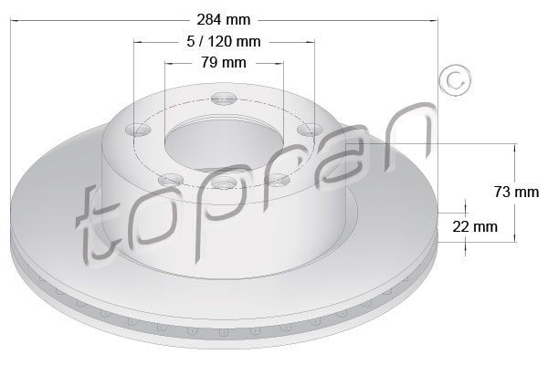 Brake Disc Front - 284Mm - Fits BMW 1 Series, F20, F21