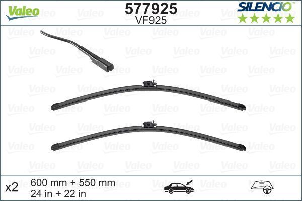 Front Wiper Blade Set For Mercedes E-Class 2016 To 2021