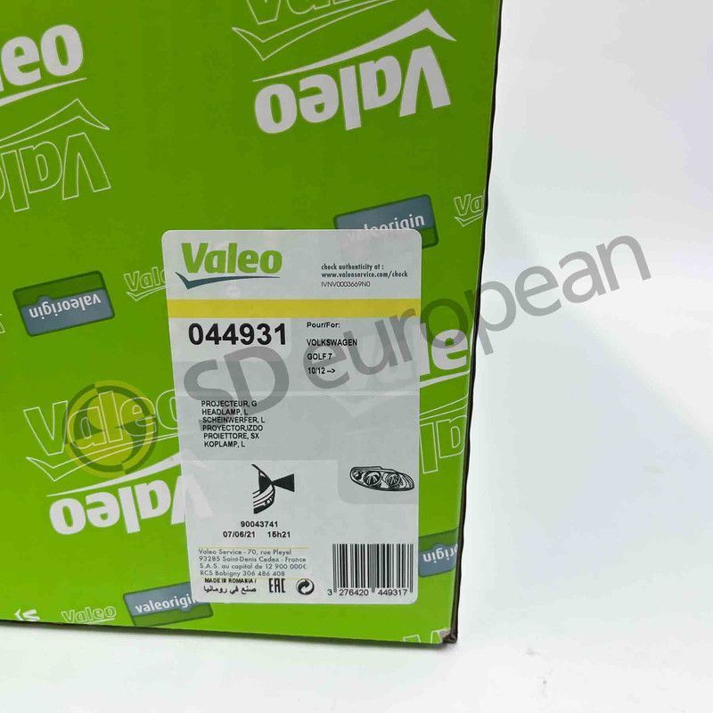 Headlight Left VW Golf Mk 7 Vii 2012 - 2020 Xenon