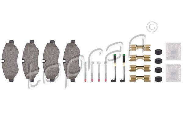 Front Brake Pads Fits Mercedes Series 115Cdi, 119P, 2E, 2E*, 2F, 2F*, 906, W639
