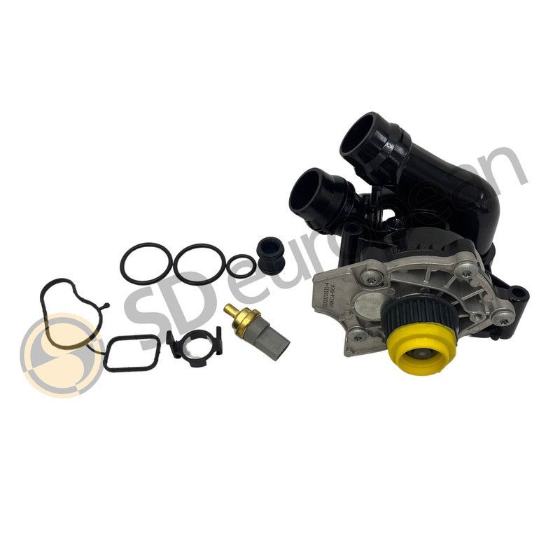 Water Pump with Thermostat Housing – Audi, VW, SEAT, Skoda 1.8 & 2.0 TSI (2003–2018) (06H121026BA)