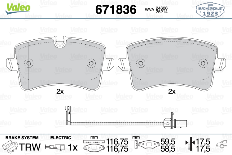 BRAKE PADS - REAR
