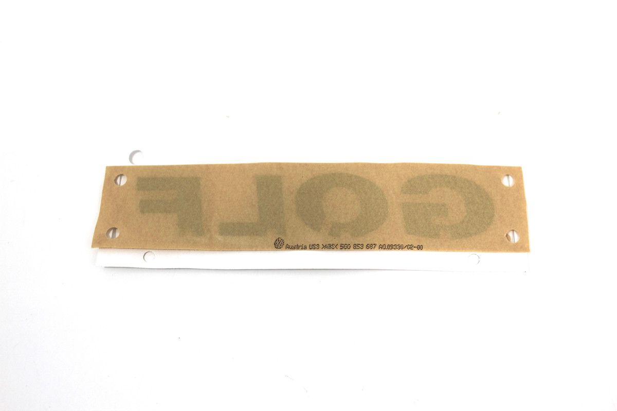 BOOT LID BADGE - GOLF, 5G08536872ZZ