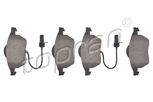 Front Disc Brake Pad Set – Audi A4 (B6, B7), A6 (C5), Allroad (C5), Peugeot 405/605, Seat Exeo, Volkswagen Golf, Passat, Scirocco (OEM 4B0698151J) (Topran)