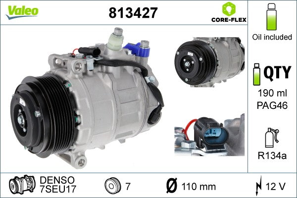A/C Compressor – Mercedes ML, GL, R, Sprinter, Vito (A0022305811) VALEO